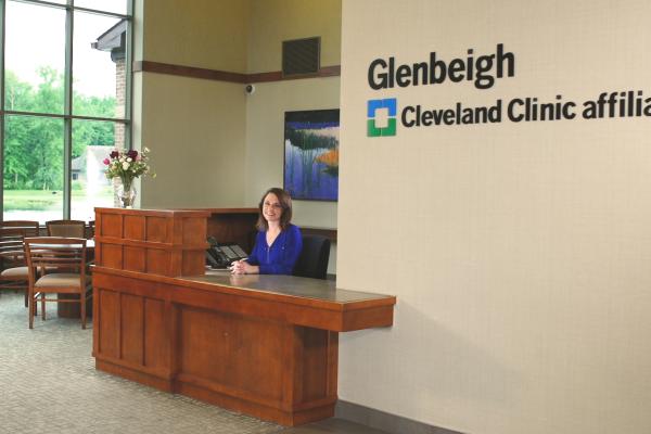 The main lobby at Glenbeigh is where patients are welcomed when arriving for treatment.